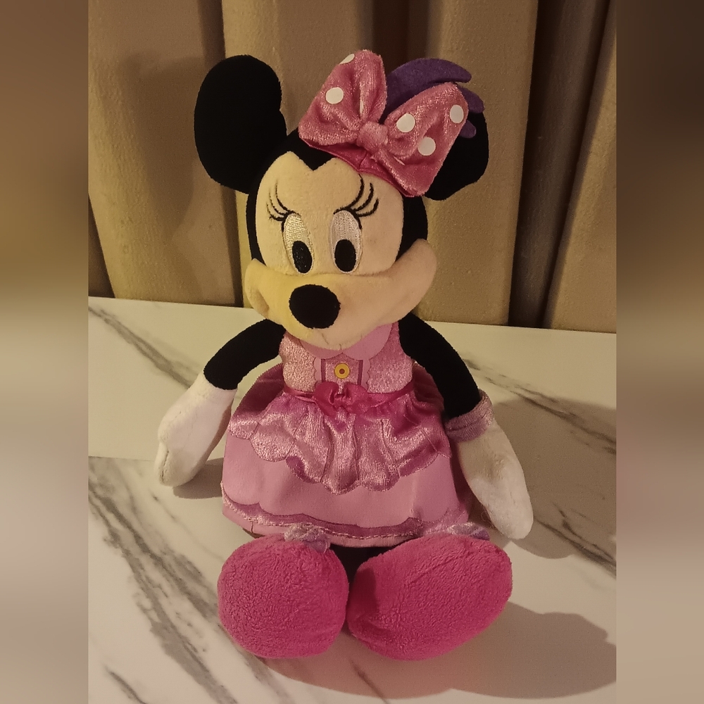 Disney Minnie Mouse Plush in Pink Dress
